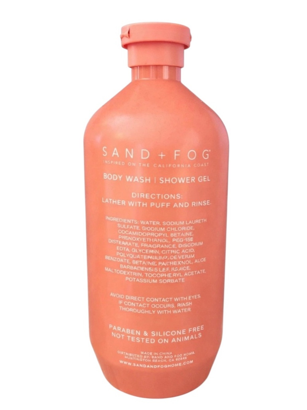 SAND + FOG Peach Bellini Body Wash 32 oz $29 Retail NEW - Picture 3 of 5